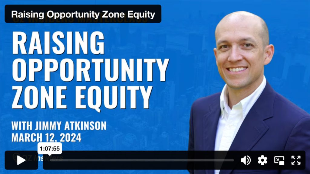 Raising Opportunity Zone Equity