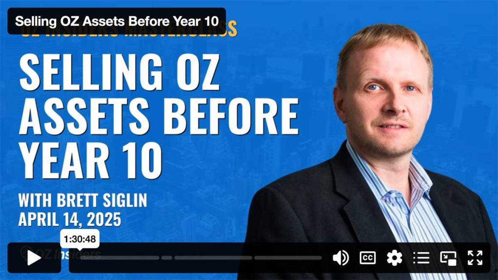 Selling OZ Assets Before Year 10
